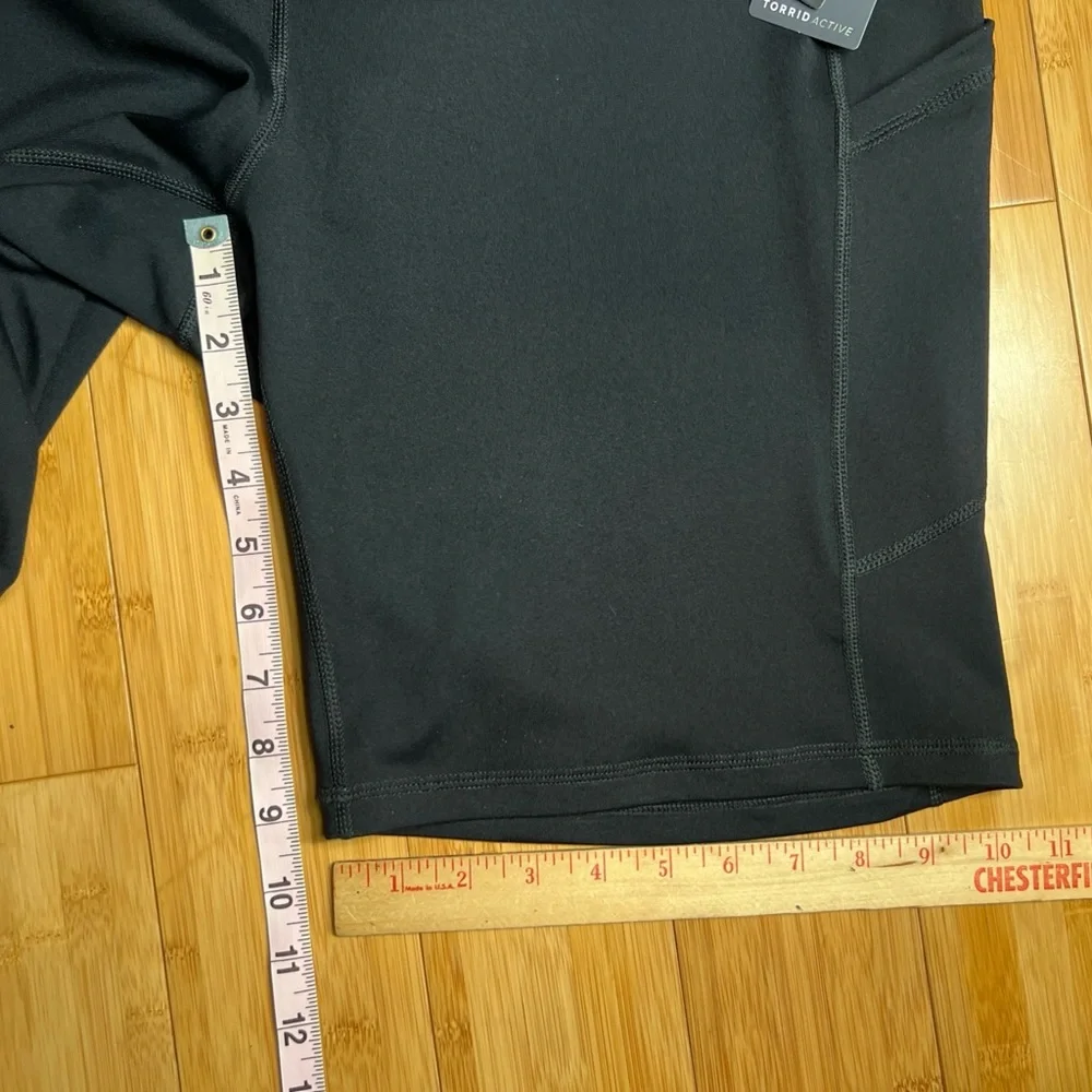 Torrid Active Womens Black Minimalist Casual Athletic Workout Biker Shorts|Sz:3X - Picture 7 of 15